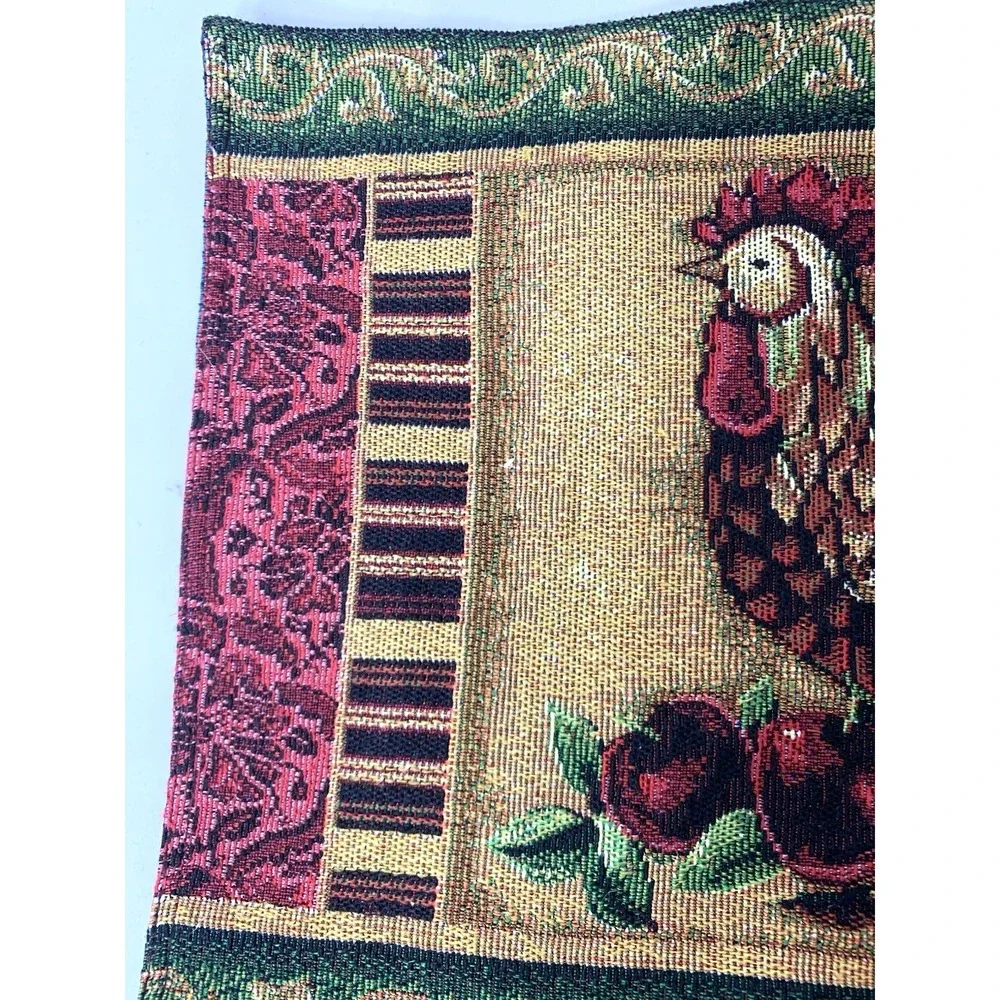 Tapestry Placemats X2 Country‎ Farm Pumpkin Rooster Truck Dog Sunflowers